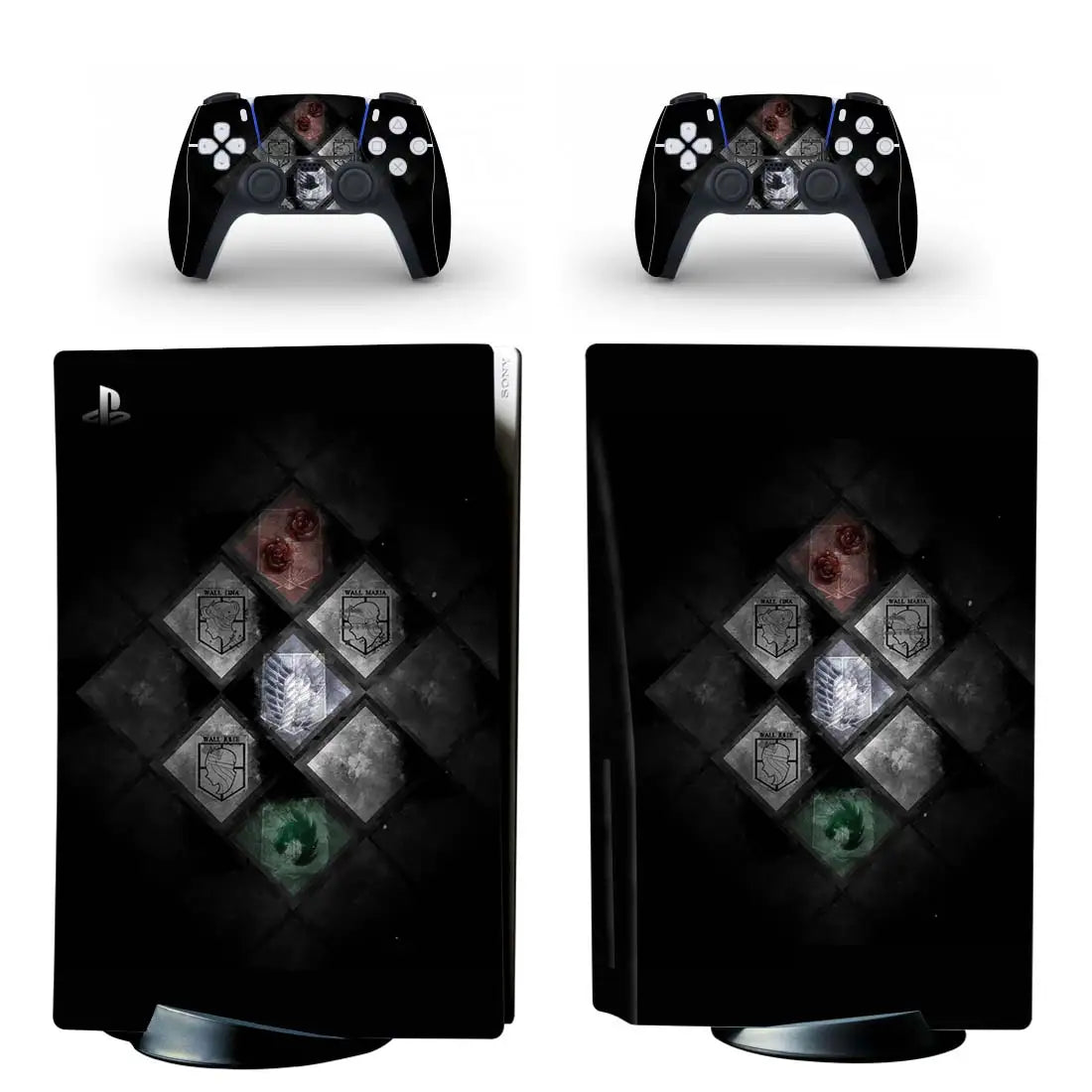 PlayWrap Kit protezione vinile skin Attack On Titan PS5 Disck