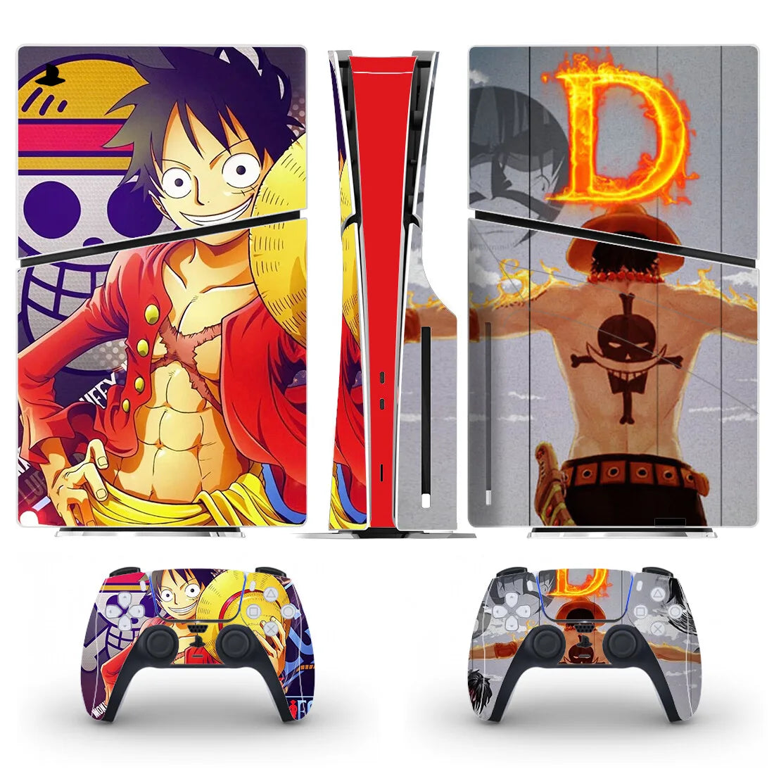 PlayWrap Kit Custom Skin protettivo Luffy PS5 Slim Disc