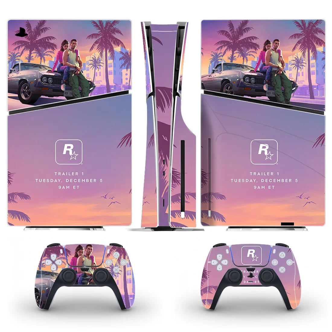 PlayWrap Kit protezione vinile skin New GTA PS5 Slim Disc