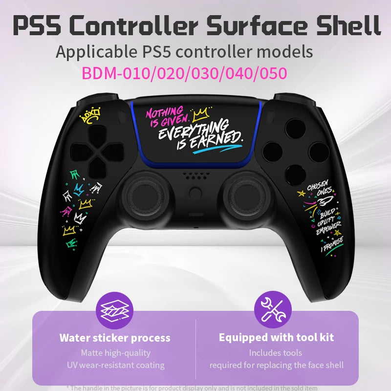 Custom Case Frontale James Pattern per PS5 Controller BDM-010