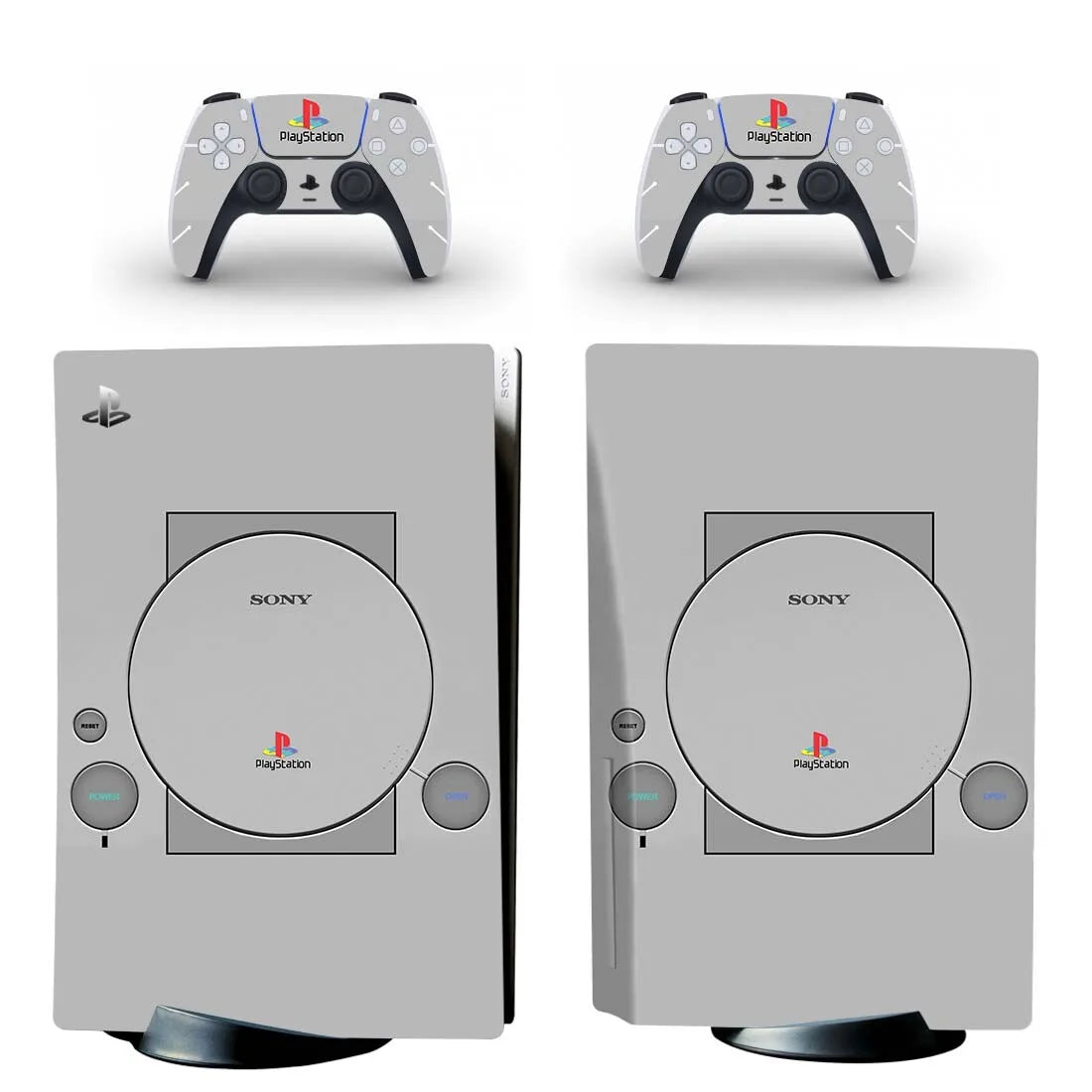 Days of Play Design PS5 Disc Skin Sticker Decal Cover for Console Controller PS5 Standard Disk Skin Sticker Vinyl