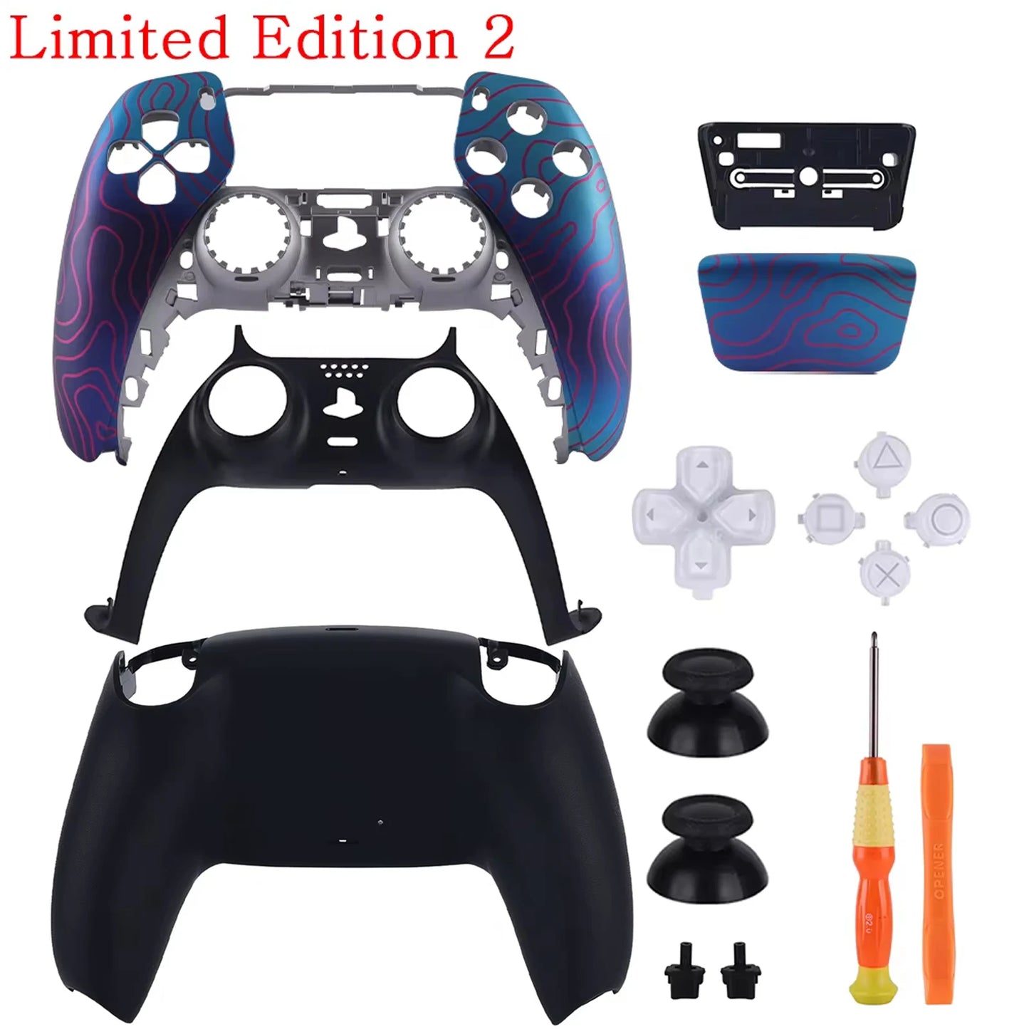 Cover Limitata PS5 Controller – Full Shell + Touchpad + Tutorial (BDM-010/050)