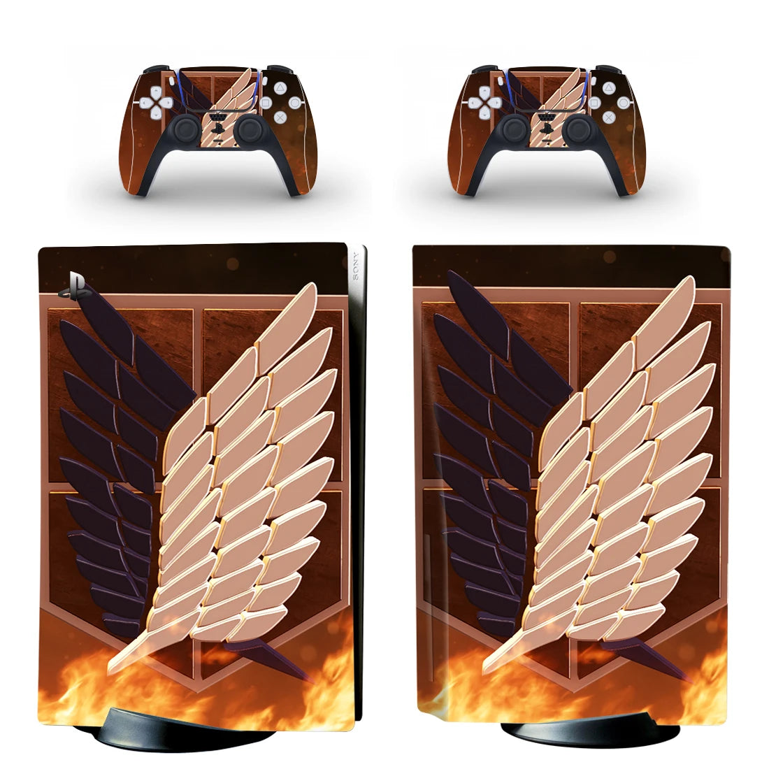 PlayWrap Kit protezione vinile skin Attack On Titan PS5 Disck