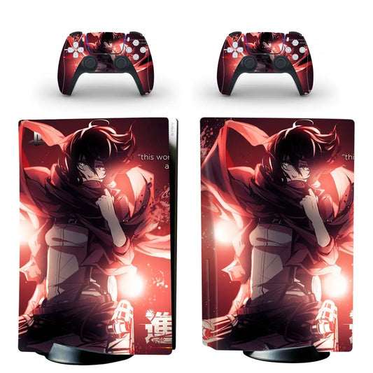 PlayWrap Kit protezione vinile skin Attack On Titan PS5 Disck
