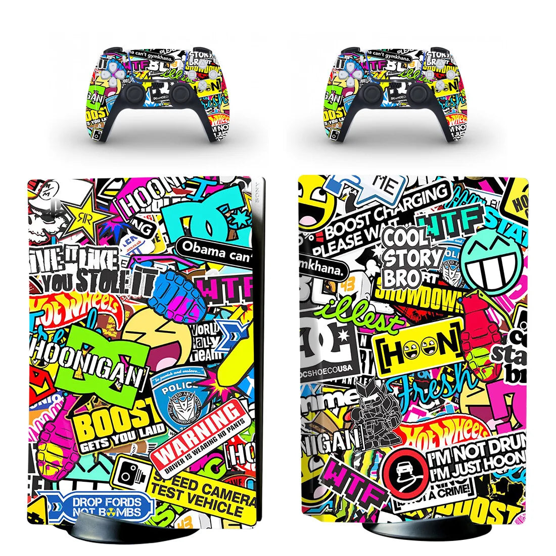 PlayWrap Kit protezione vinile skin Graffiti take PS5 Standard Disc Edition