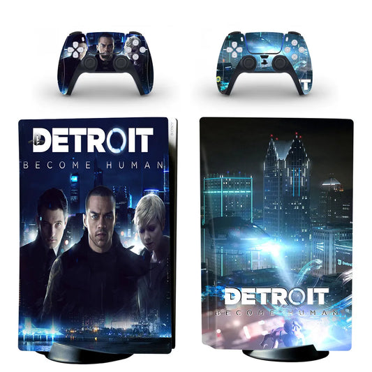 PlayWrap Kit protezione vinile skin Detroit Become Human PS5 Standard Disc