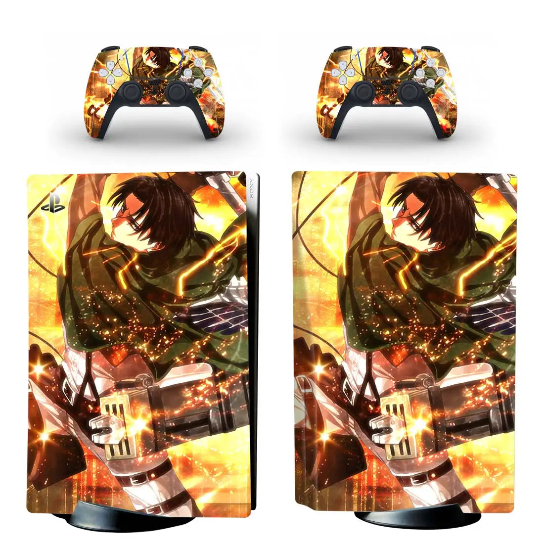PlayWrap Kit protezione vinile skin Attack On Titan PS5 Disck