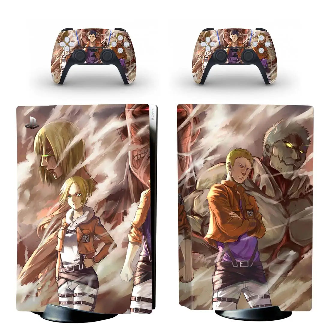 PlayWrap Kit protezione vinile skin Attack On Titan PS5 Disck