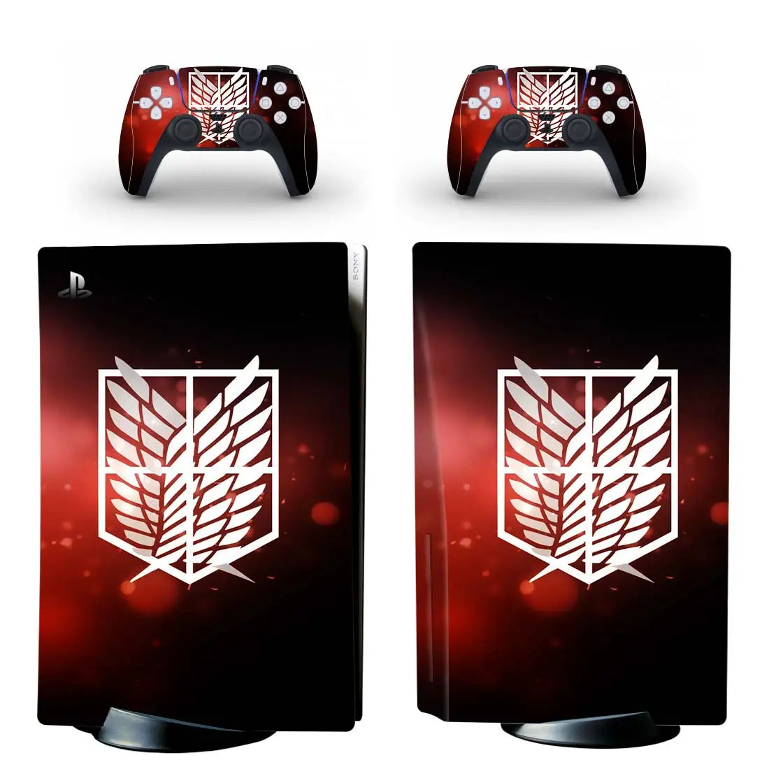PlayWrap Kit protezione vinile skin Attack On Titan PS5 Disck