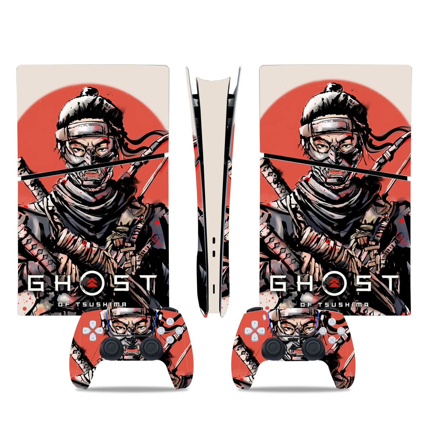 PlayWrap Kit Protezione Skin Ghost of Tsushima Game PS5 Slim Digital
