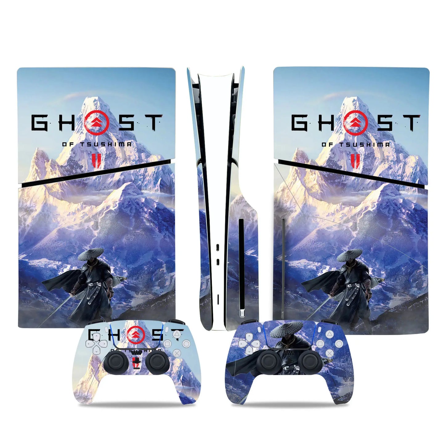 PlayWrap Kit Protezione Skin Ghost of Tsushima Game PS5 Slim Digital