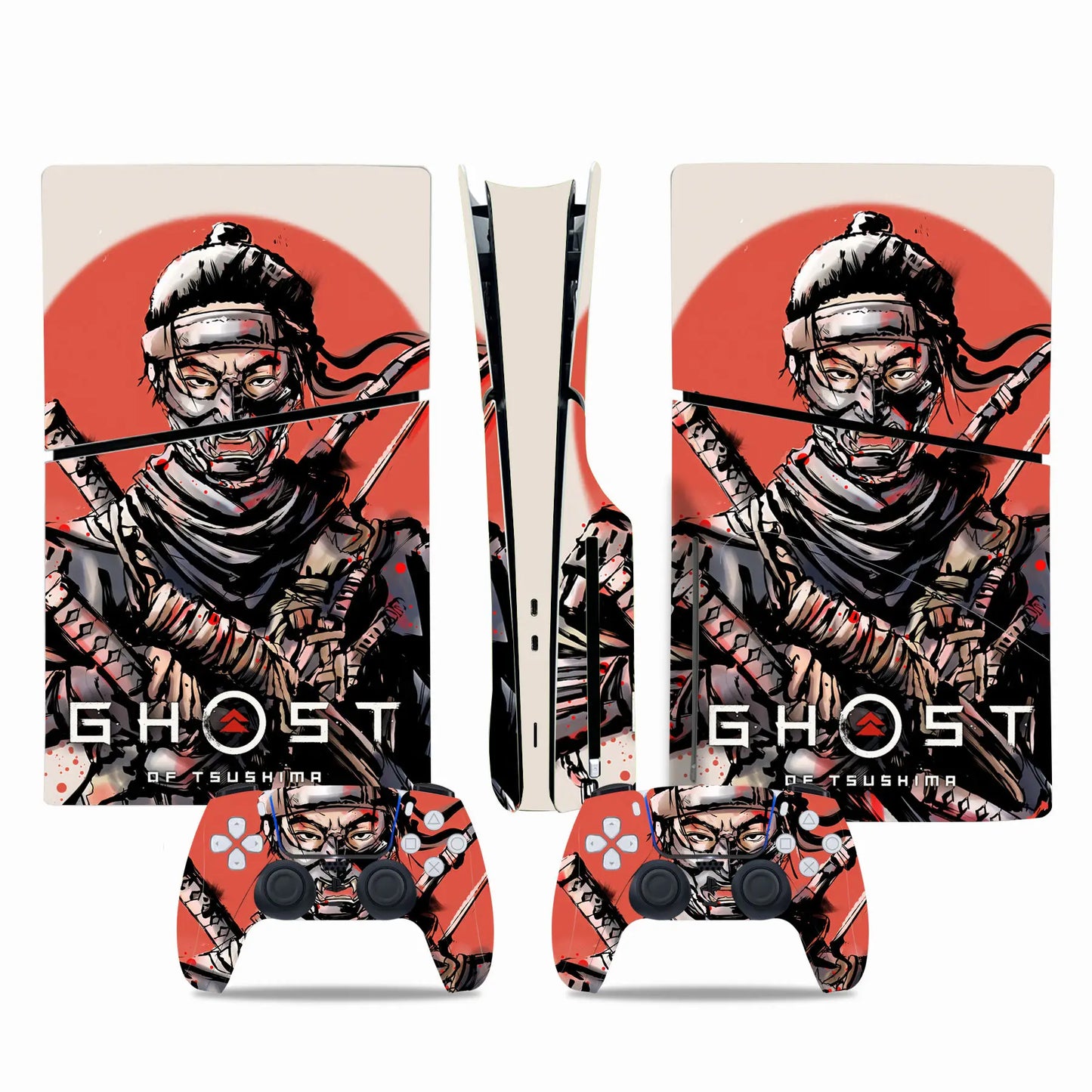 PlayWrap Kit Protezione Skin Ghost of Tsushima Game PS5 Slim Digital