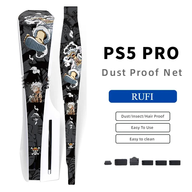 Rete Antipolvere PS5 PRO – Protezione Completa Console | Kit Tappi Inclusi
