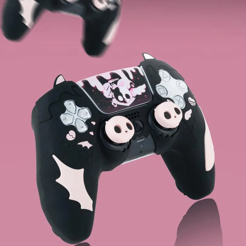 Custodia in Silicone “Sweet Skull” per Controller PS5 – Stile Unico & Protezione Totale