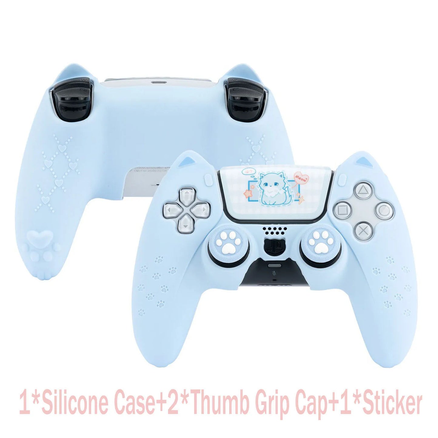 Custodia in Silicone “Sweet Skull” per Controller PS5 – Stile Unico & Protezione Totale