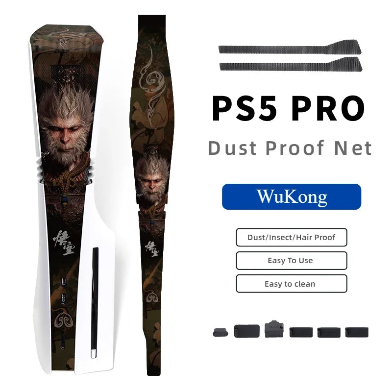 Rete Antipolvere PS5 PRO – Protezione Completa Console | Kit Tappi Inclusi