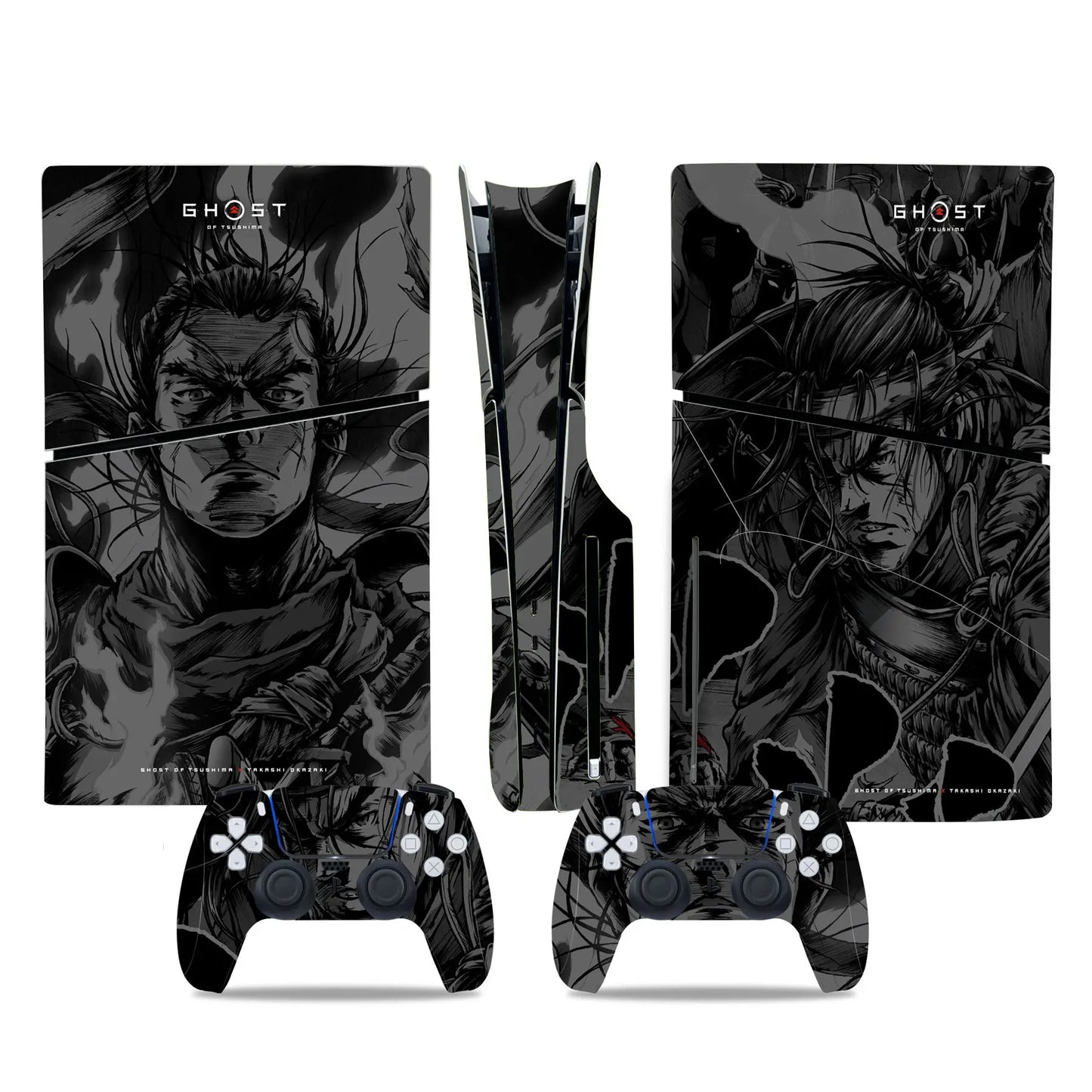 PlayWrap Kit Protezione Skin Ghost of Tsushima Game PS5 Slim Digital