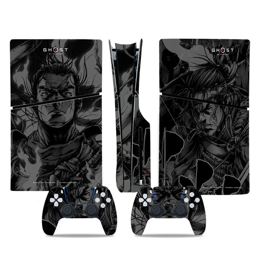 PlayWrap Kit Protezione Skin Ghost of Tsushima Game PS5 Slim Digital