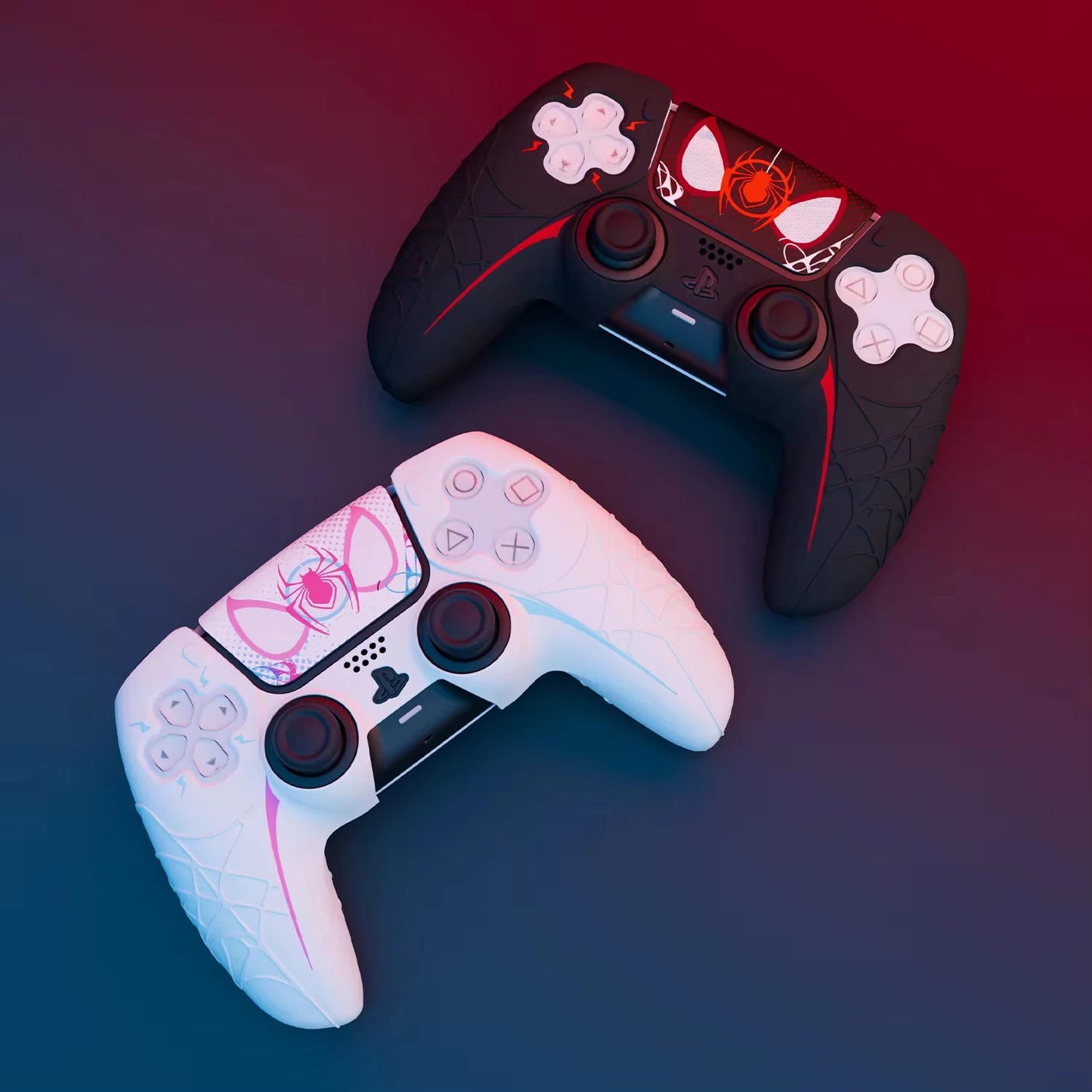 Cover Silicone Spider Web – Protezione e Stile per Controller PS5 DualSense