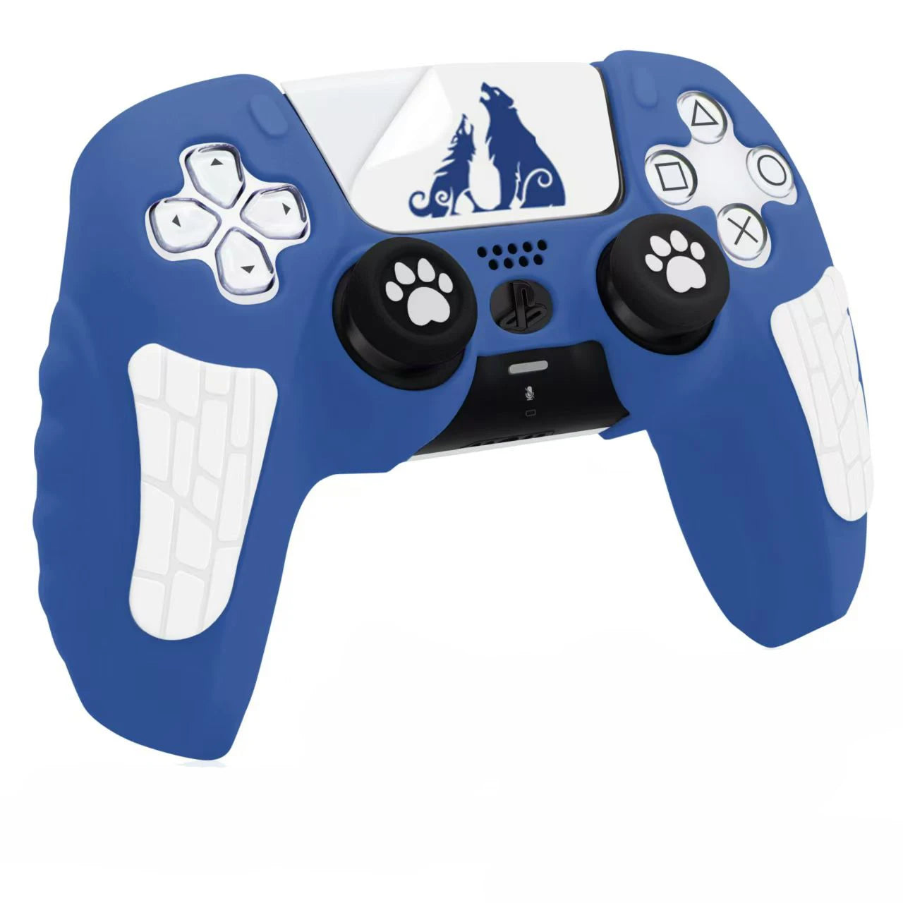 Custodia KomoKe™ in Silicone per PS5 | Cover Protettiva DualSense + Copri-Levette + Adesivo