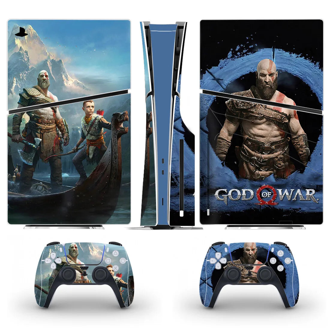 PlayWrap Kit protezione vinile skin God of War PS5 Slim Disc