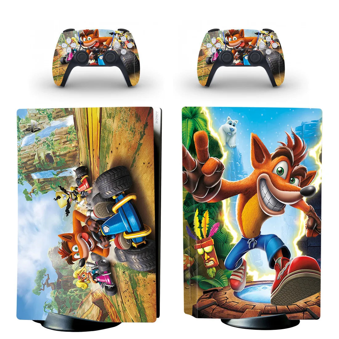 PlayWrap Kit protezione vinile skin Crash Bandicoot Trilogy PS5 Disc