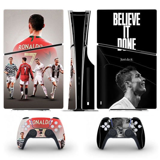 PlayWrap Kit protezione vinile skin CR7 PS5 Slim Disk