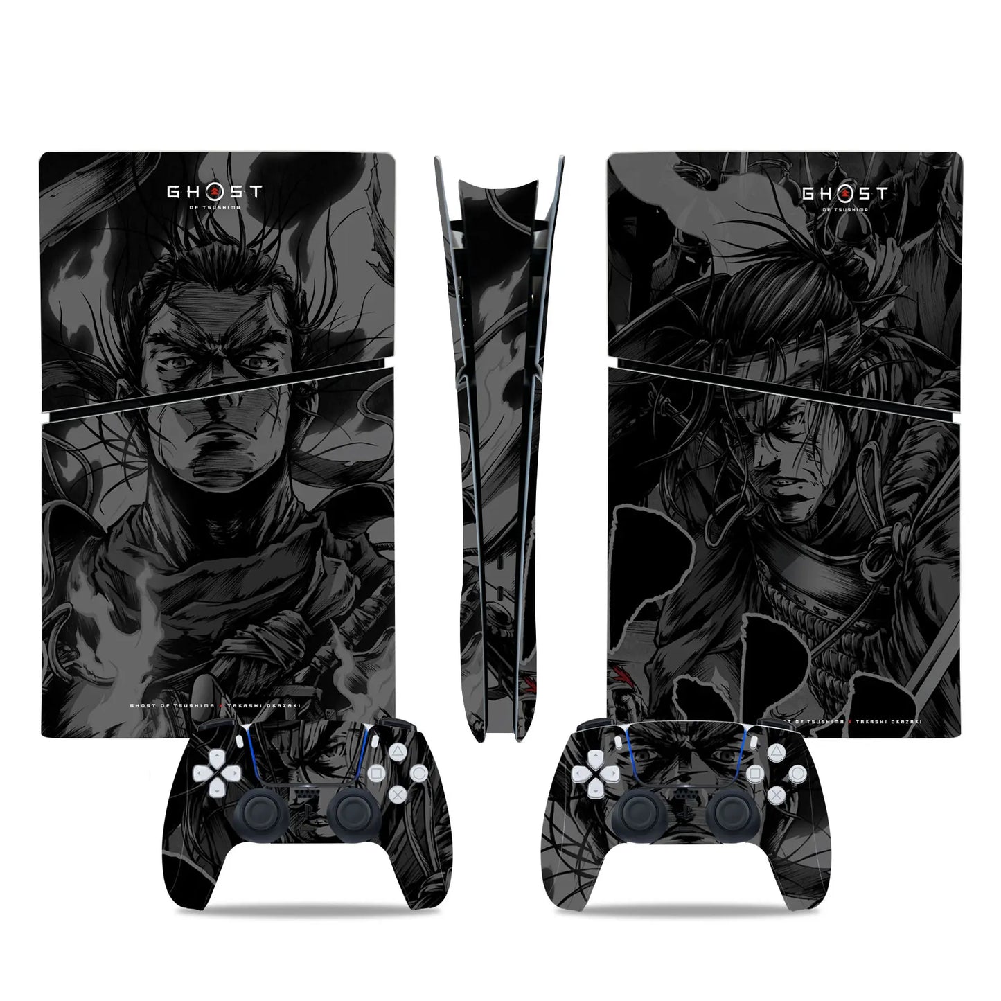 PlayWrap Kit Protezione Skin Ghost of Tsushima Game PS5 Slim Digital