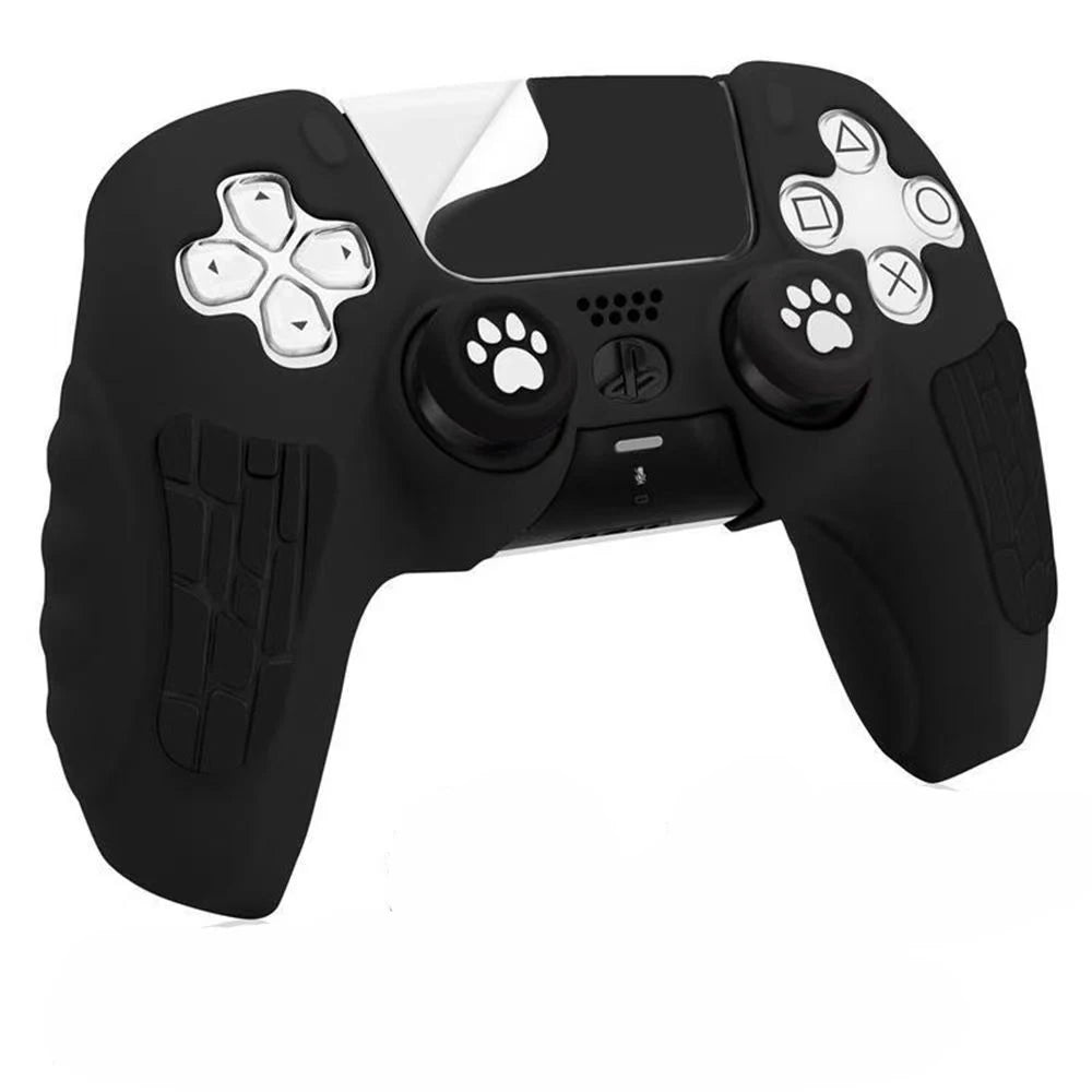 Custodia KomoKe™ in Silicone per PS5 | Cover Protettiva DualSense + Copri-Levette + Adesivo
