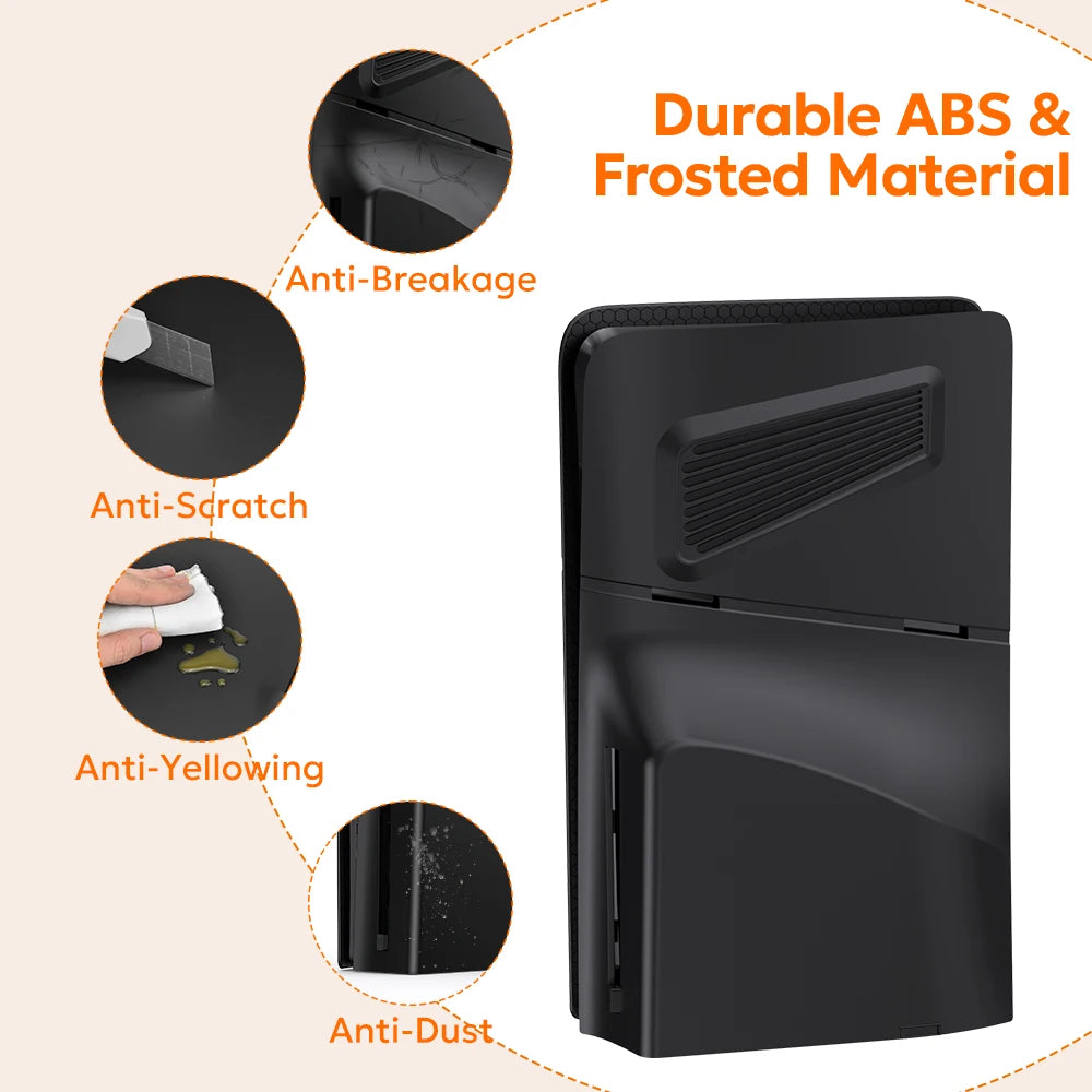 Cover Laterali per PS5 Slim Disc Edition – Guscio AirFlow™ con Prese d'Aria e Protezione Antigraffio