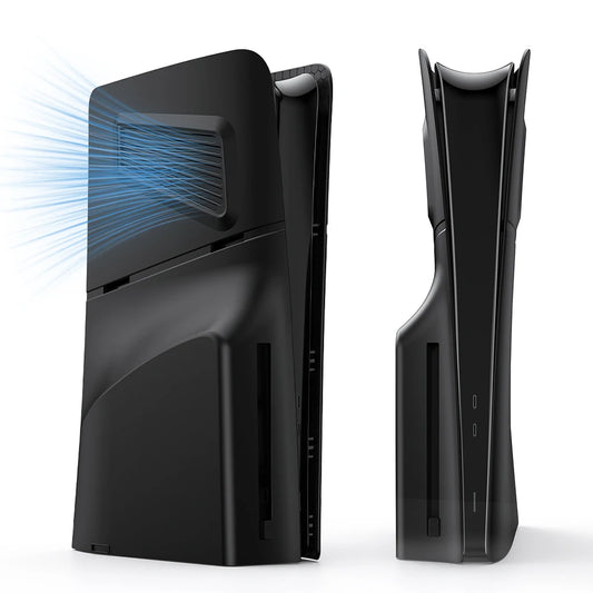 Cover Laterali per PS5 Slim Disc Edition – Guscio AirFlow™ con Prese d'Aria e Protezione Antigraffio
