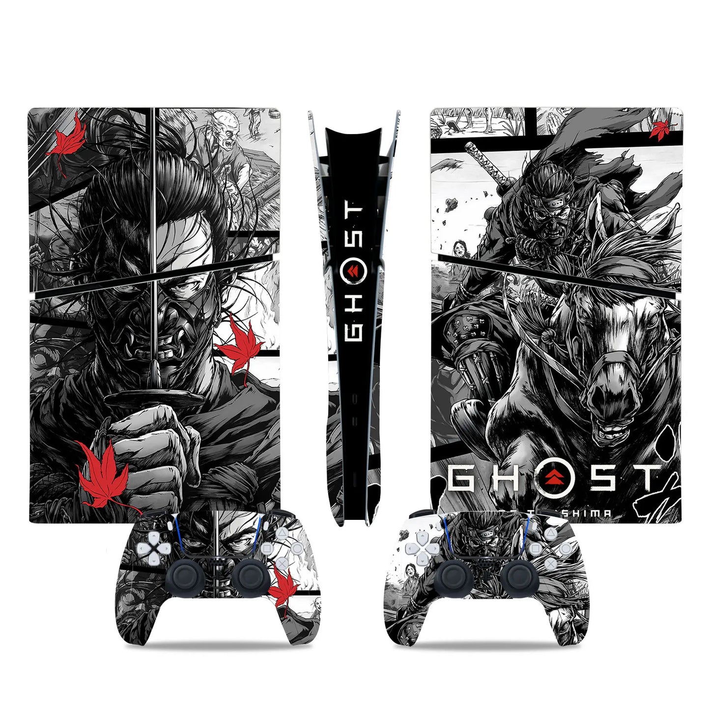 PlayWrap Kit Protezione Skin Ghost of Tsushima Game PS5 Slim Digital