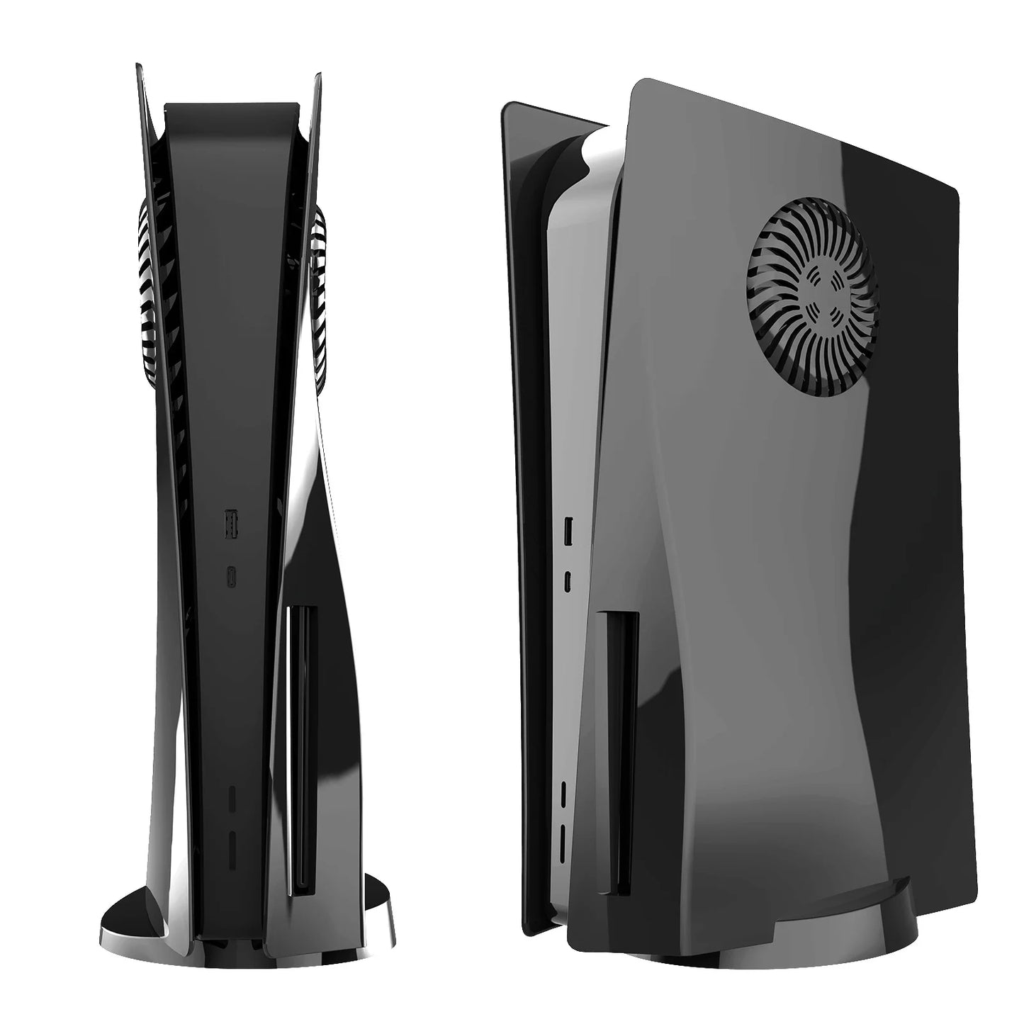 Cover Frontale Elettroplaccata per PS5 (Versione con Disco) – Lusso Cromato in Oro, Nero, Argento o Viola