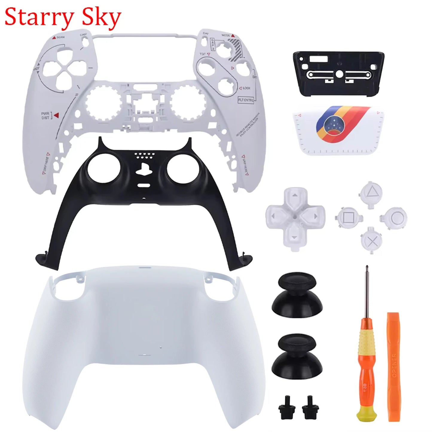 Cover Limitata PS5 Controller – Full Shell + Touchpad + Tutorial (BDM-010/050)