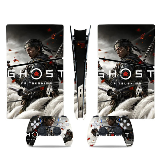 PlayWrap Kit Protezione Skin Ghost of Tsushima Game PS5 Slim Digital