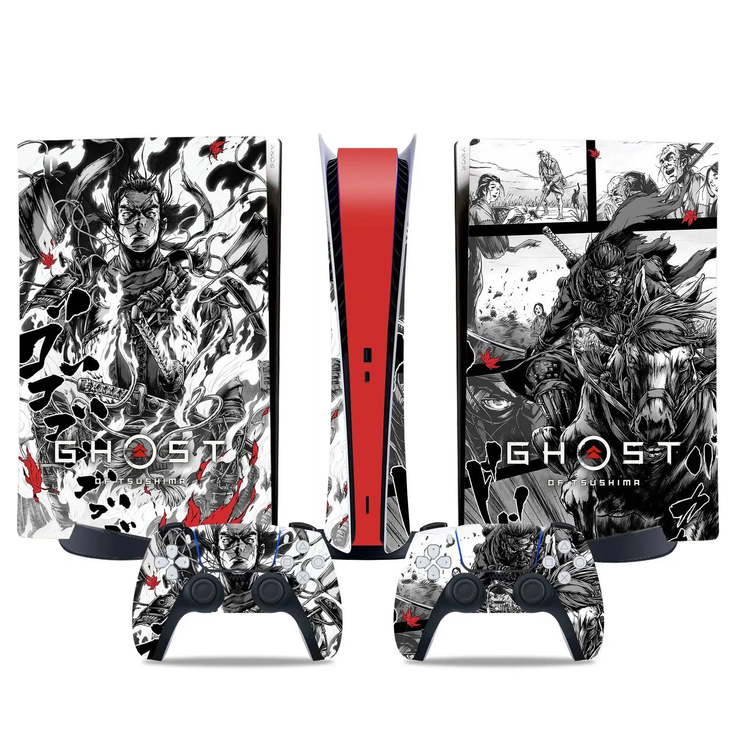 PlayWrap Kit protezione vinile skin Ghost of Tsushima PS5 Standardk digital Edition