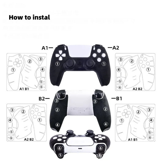 Leather Sweat  controller PS5 Dual sens  & Edge Gamepad Antiscivolo
