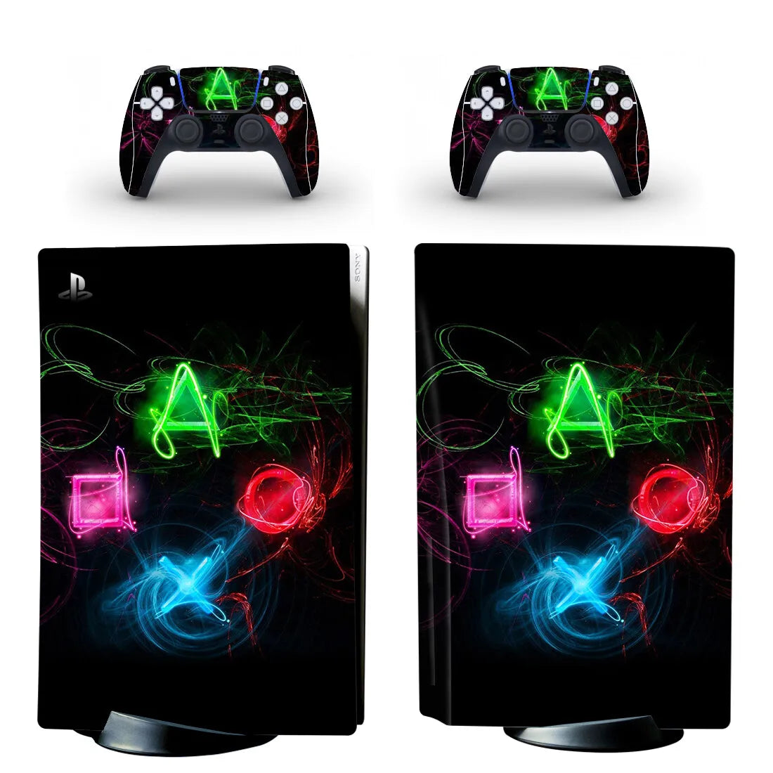 Days of Play Design PS5 Disc Skin Sticker Decal Cover for Console Controller PS5 Standard Disk Skin Sticker Vinyl