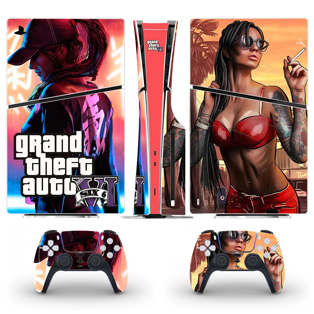 PlayWrap Kit protezione vinile skin New GTA PS5 Slim Disc