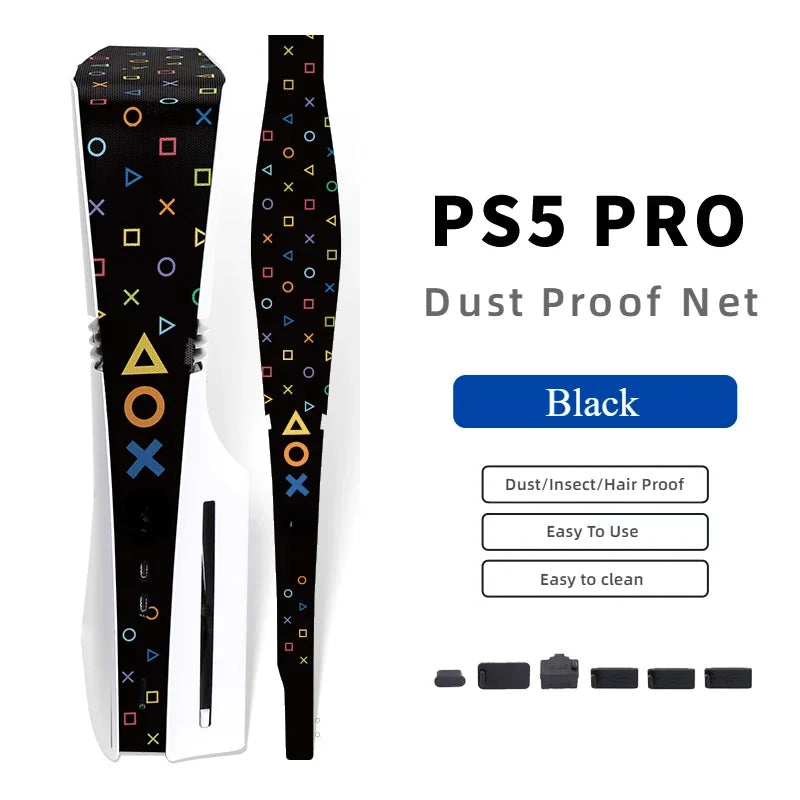 Rete Antipolvere PS5 PRO – Protezione Completa Console | Kit Tappi Inclusi