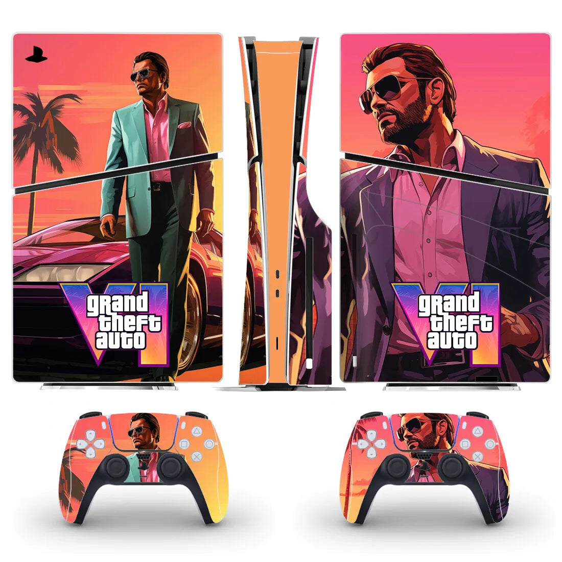 PlayWrap Kit protezione vinile skin New GTA PS5 Slim Disc