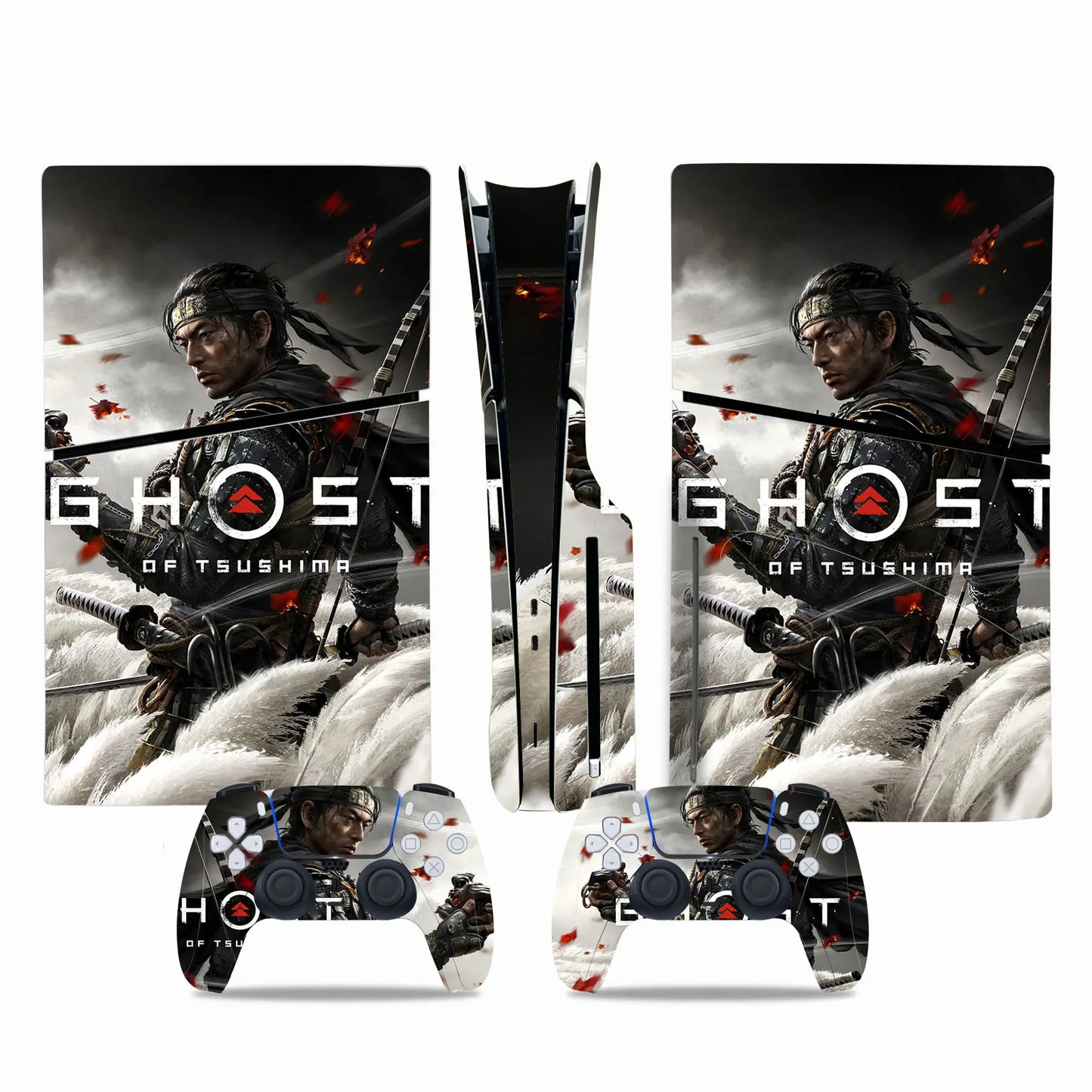PlayWrap Kit Protezione Skin Ghost of Tsushima Game PS5 Slim Digital