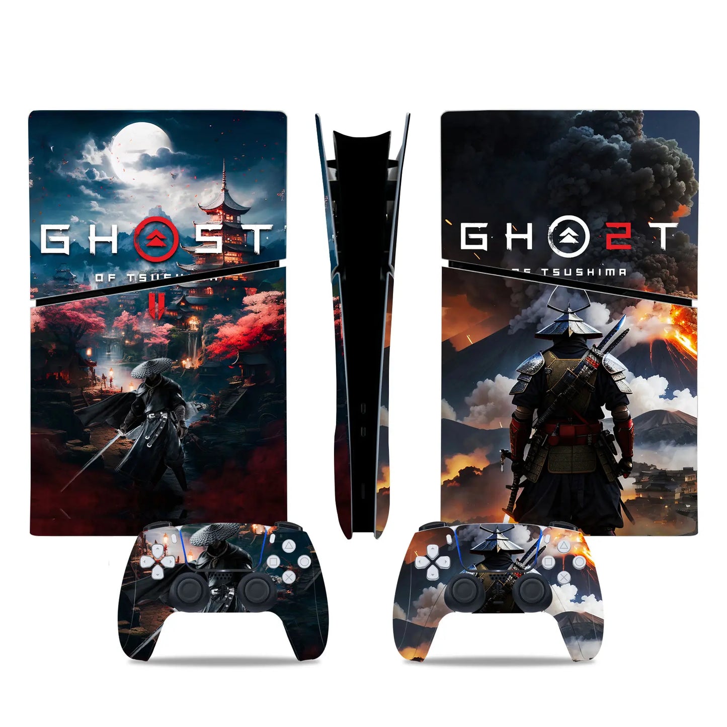 PlayWrap Kit Protezione Skin Ghost of Tsushima Game PS5 Slim Digital