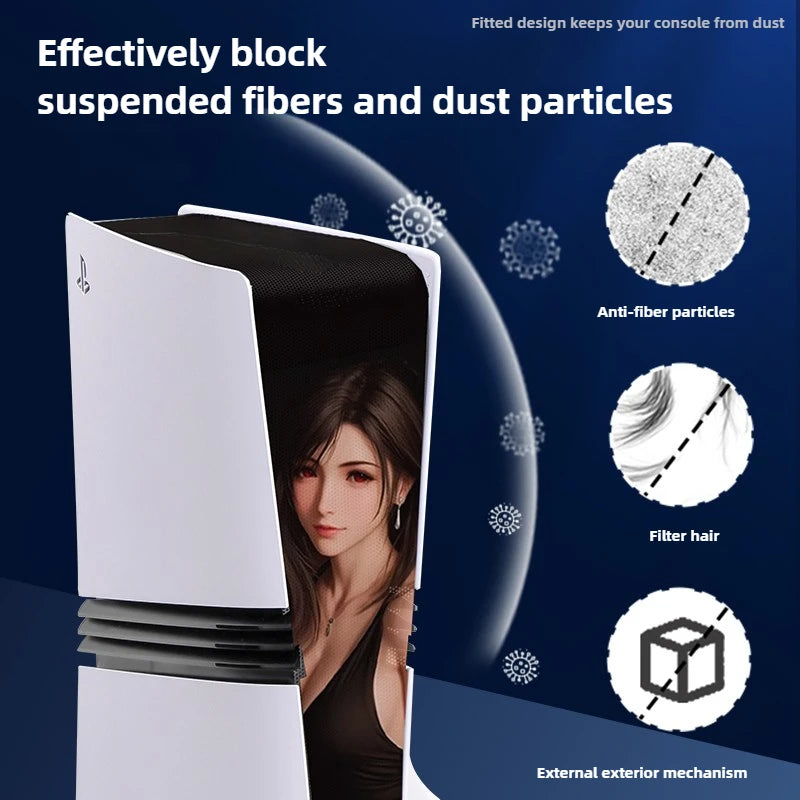 Kit Antipolvere PS5 Pro – Rete Laterale con 6 Tappi e 2 Blocchi