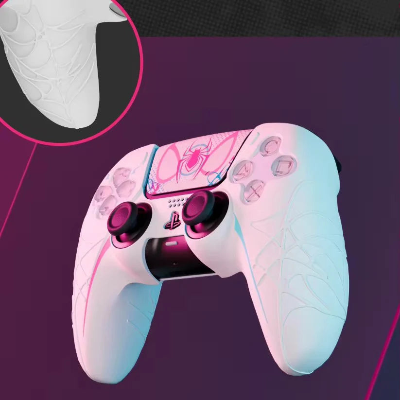 Cover Silicone Spider Web – Protezione e Stile per Controller PS5 DualSense