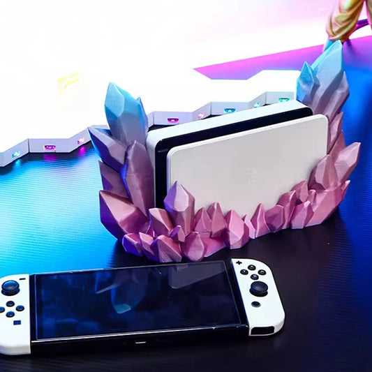 Custodia Cristallo Sfumato  per Base di Ricarica Nintendo Switch & Switch OLED – Protezione Trasparente con Stile Unico