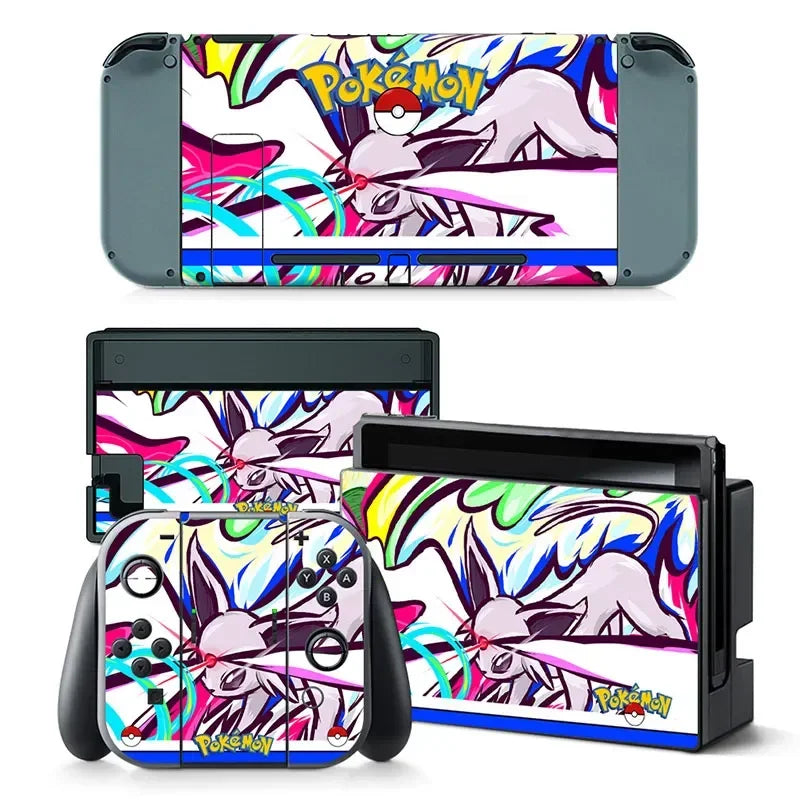PlayWrap Kit Protezione Skin Collezione Pokemon Nintendo Switch