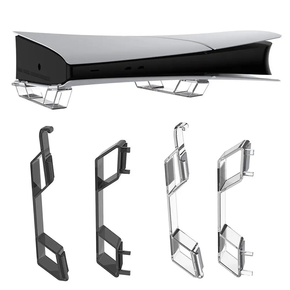 Supporto Orizzontale per PS5 Slim – Base Trasparente per Console Digital & Drive Edition