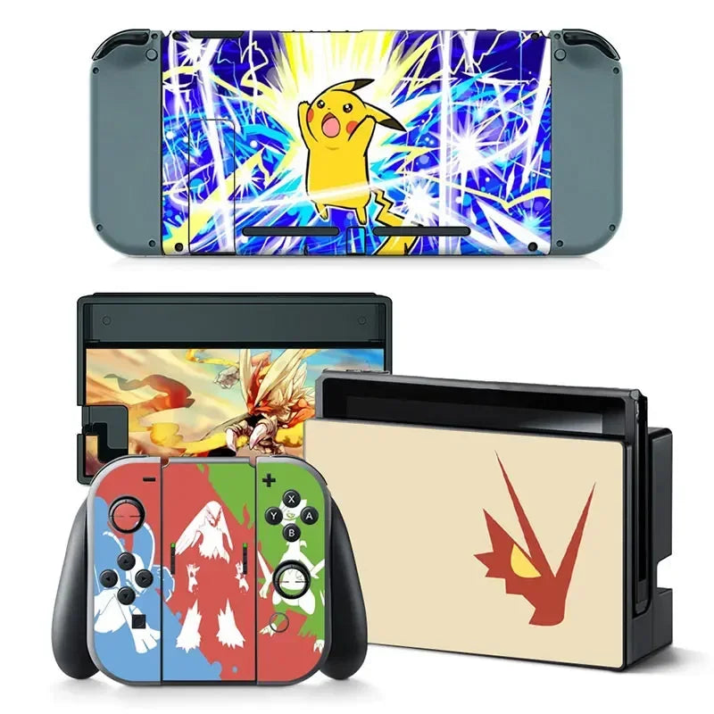 PlayWrap Kit Protezione Skin Collezione Pokemon Nintendo Switch