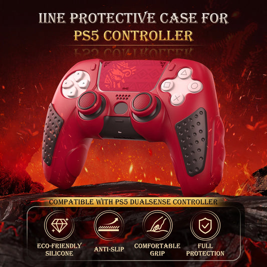 Custodia Protettiva IINE per Controller PS5 – Silicone Ecologico & Presa Antiscivolo